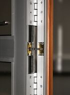 Lightweight aluminium door concealed door closure