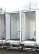 Mobile Shower Facilities using the Capricorn lightweight aluminium door