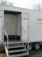 Mobile Toilet Facilities using the Capricorn lightweight aluminium door